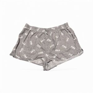 Victoria’s Secret Gray PINK Logo Shorts Sleepwear M Pajama Shorts
